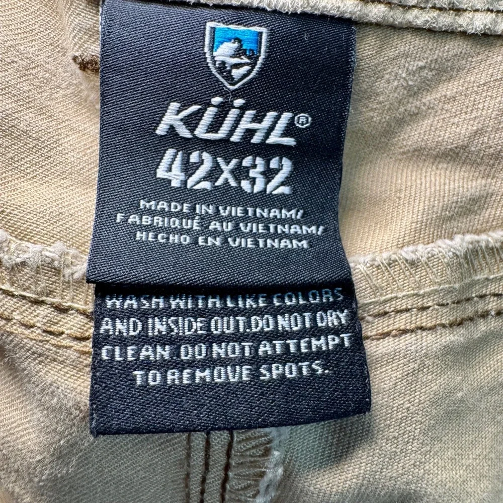 Kuhl Rydr Mens 42x32 Brown Vintage Patina Dye Rugged‎ Workwear Hiking Pants